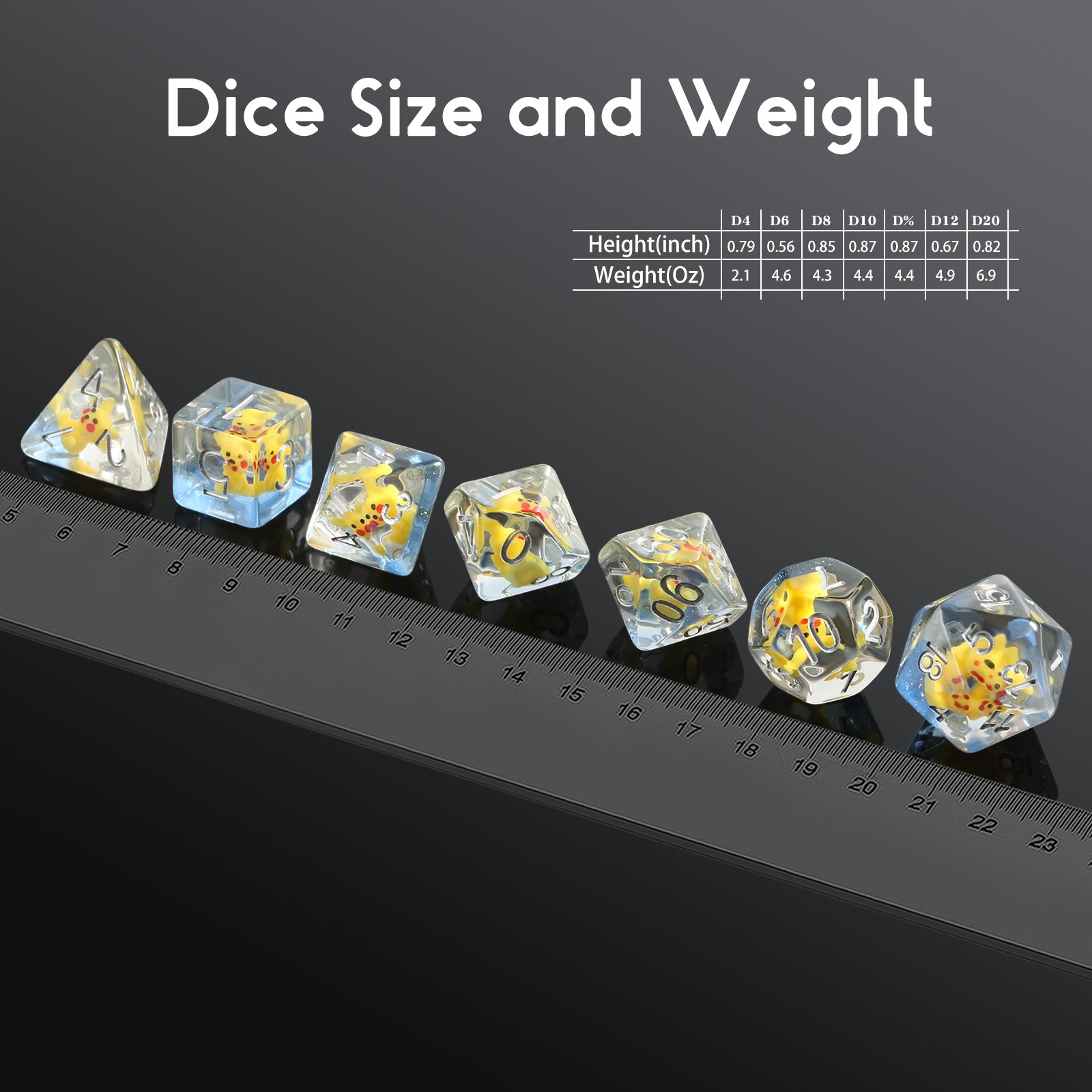 Custom DnD Dice Game D4 D6 D8 D10 D12 D20 D% Dungeons and Dragons Dice Set D&D Role Playing Dice Miniatures for TTRPG Board Game