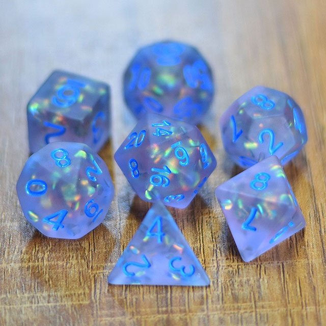 Udixi Polyhedral Plastic Custom Made 7 pc wholesale Resin Custom Logo RPG Dice Set Matt