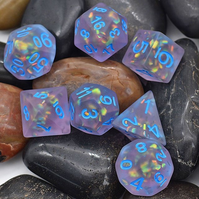 Udixi Polyhedral Plastic Custom Made 7 pc wholesale Resin Custom Logo RPG Dice Set Matt