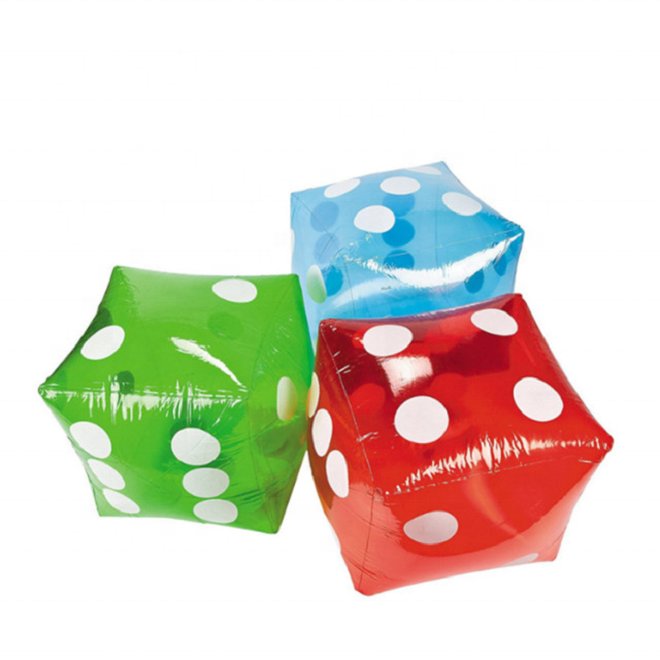 Outdoor Fun Large Inflatable Dice Colorful Pool Party Game Toy