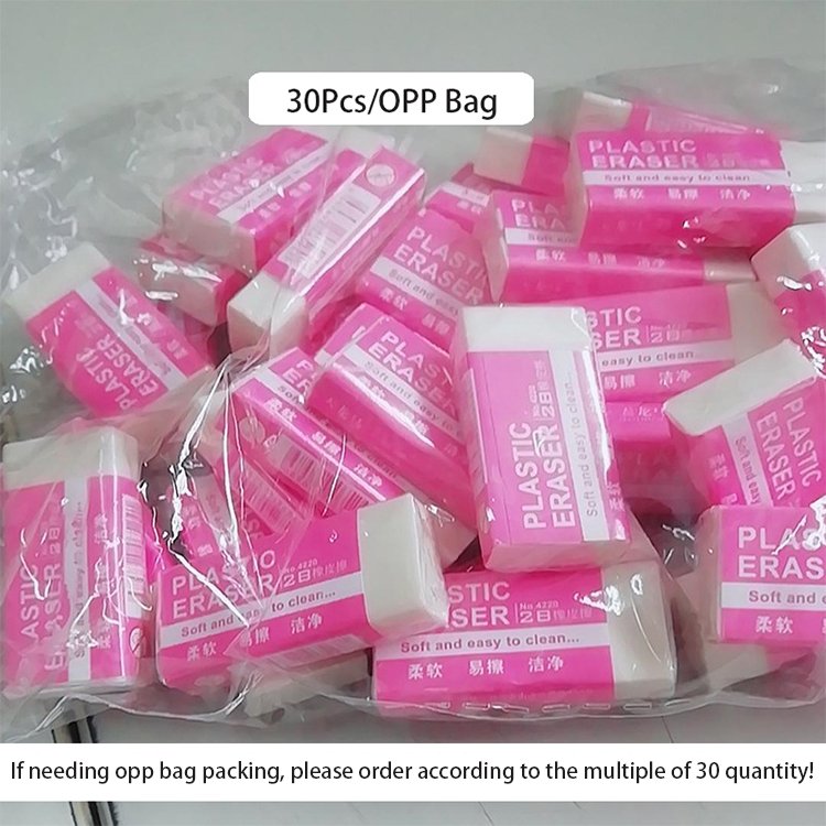New 2B White Eraser Elementary School Drawing Soft Rectangular Pencil Eraser Children'S Eraser For Srusent