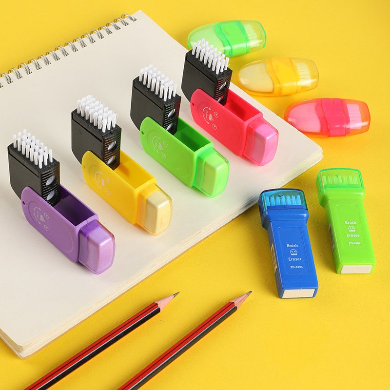 Creative Single Hole Pencil Sharpener Eraser Two In One Multifunctional Office Stationery Mini Cute School Supplies