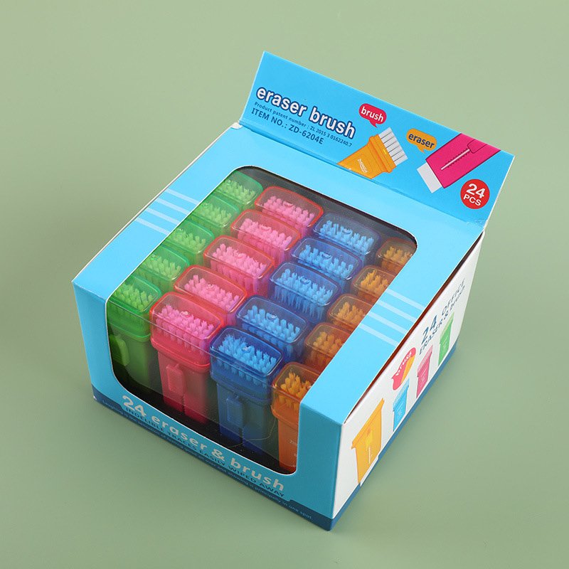 Creative Single Hole Pencil Sharpener Eraser Two In One Multifunctional Office Stationery Mini Cute School Supplies