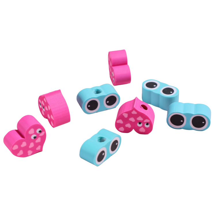 factory new Custom Cartoon Rubber Head Erasers Topper Pencils eraser for kids