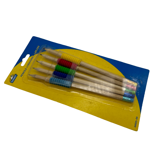 New Design Eco-Friendly Standard Pencils 2B HB with Comfortable Grip Pack of 5 Standard-Length 2B HB Pencils