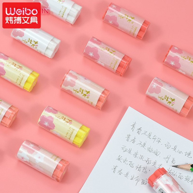 Cherry Blossom Cartoon Fun Children's Eraser Student Exam Correction Rubber Pencil Eraser 743