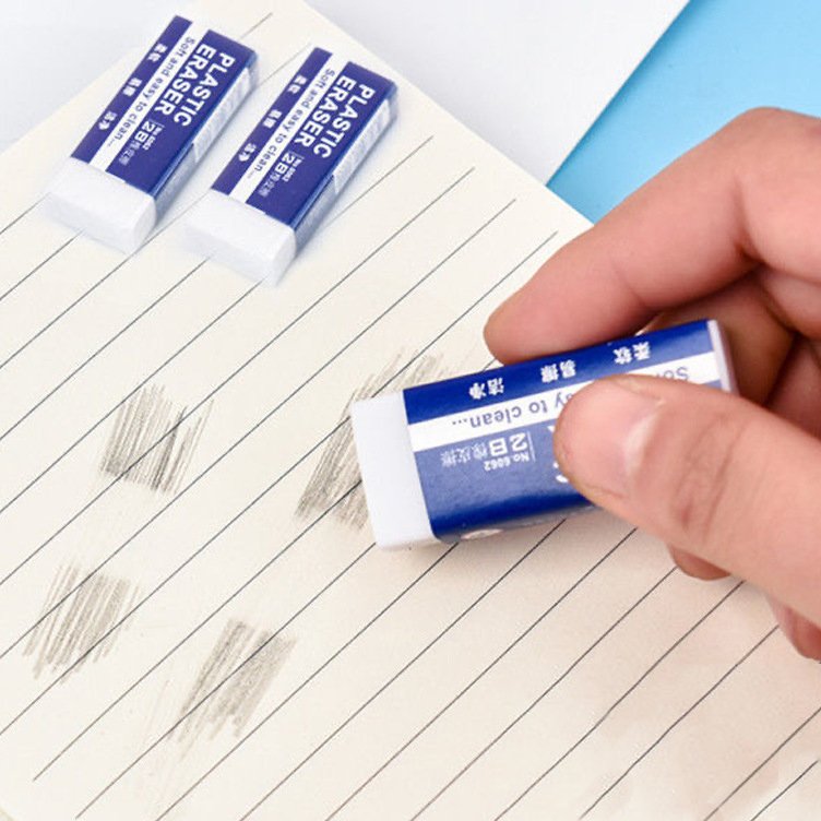Primary School 2b Exam Eraser Clean Soft Easy To Wipe Children's eraser Stationery custom logo and package