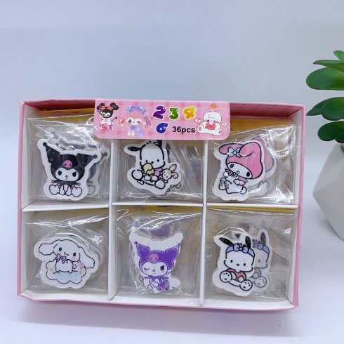 Children's Creative Cartoon Shaped Eraser Cute Girl's Heart Pencil Eraser Student Portable Eraser Stationery Gift