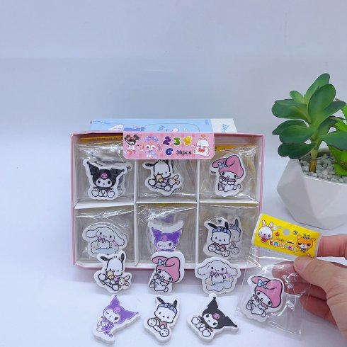 Children's Creative Cartoon Shaped Eraser Cute Girl's Heart Pencil Eraser Student Portable Eraser Stationery Gift