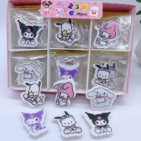 Children's Creative Cartoon Shaped Eraser Cute Girl's Heart Pencil Eraser Student Portable Eraser Stationery Gift