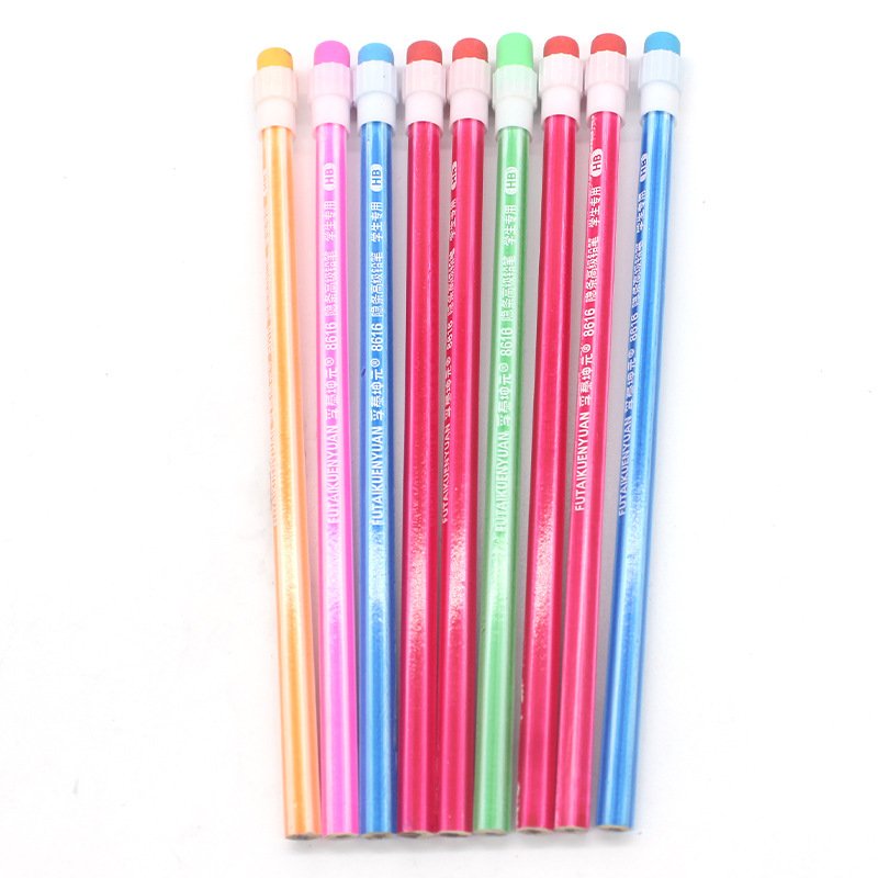 customized logo wooden hb Big Head erase pencil