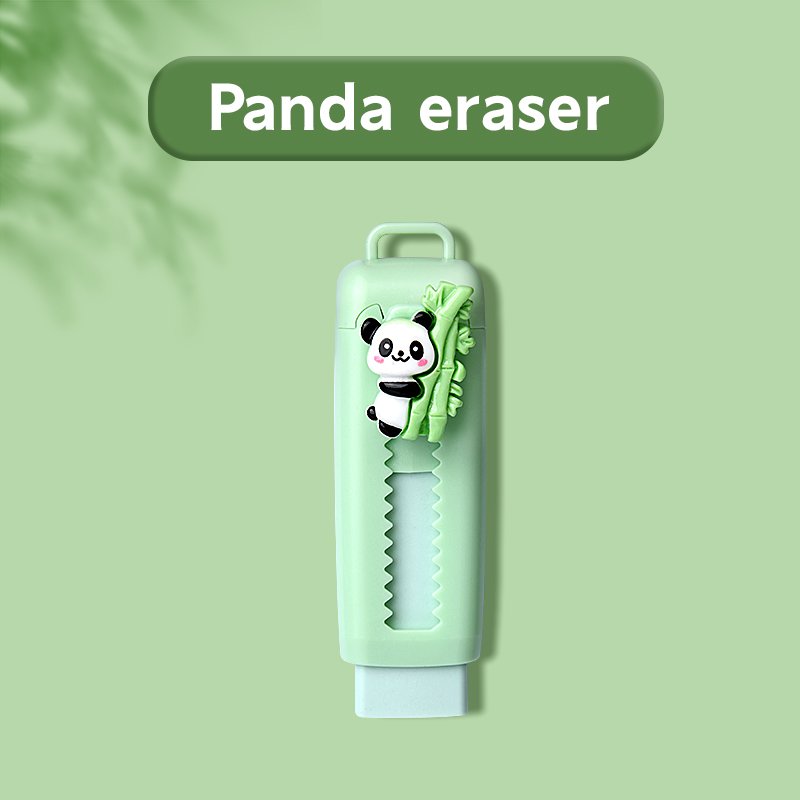 Super Clean Office Push and Pull Design Pencil Eraser Cartoon Rubber Erasers for Elementary School Kids