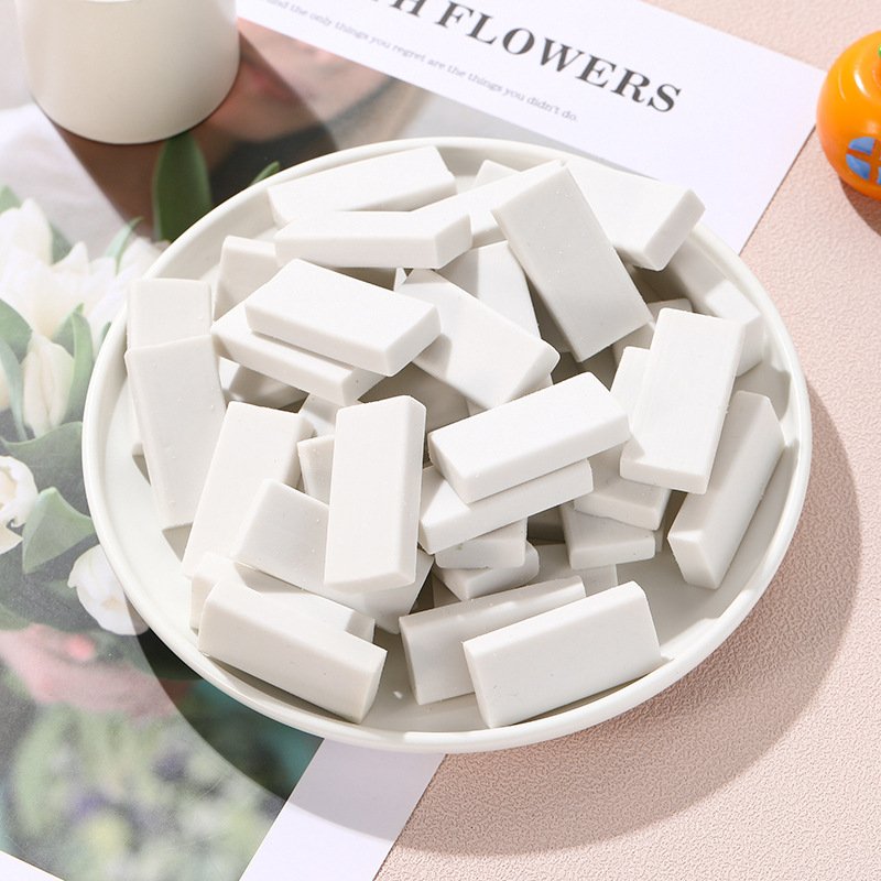 White eraser Student exam Painting Art TPR Eco-friendly children stationery wholesale PVC Eraser Clean Office Sketch Soft Eraser