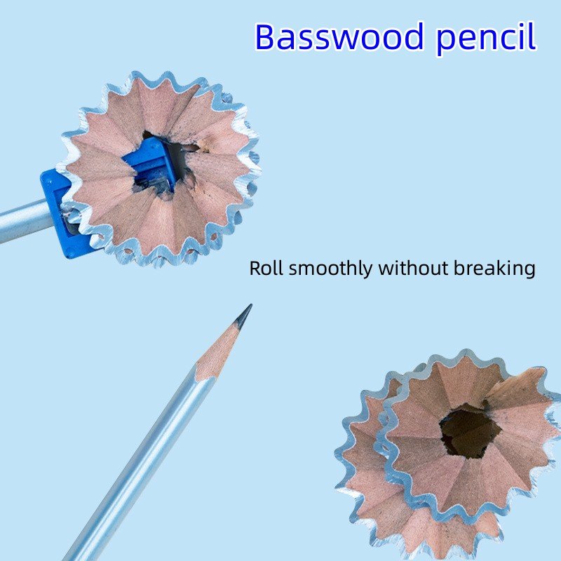 Pencil Wholesale pearlescent HB triangle rod with eraser head elementary school prize children's stationery