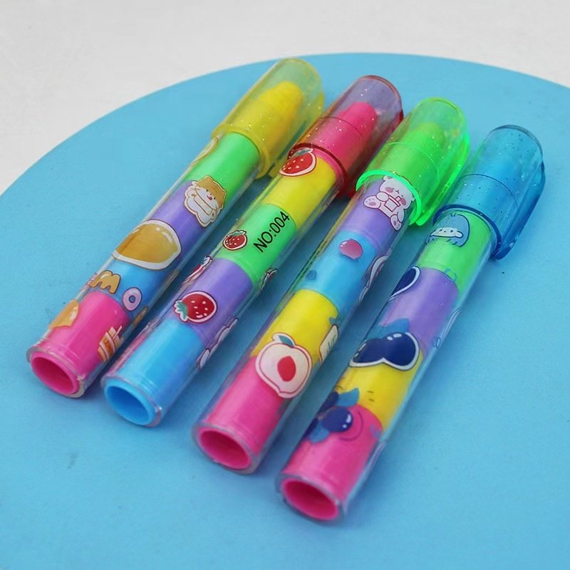 Student eraser, 5-color building block eraser, creative and cute cartoon eraser