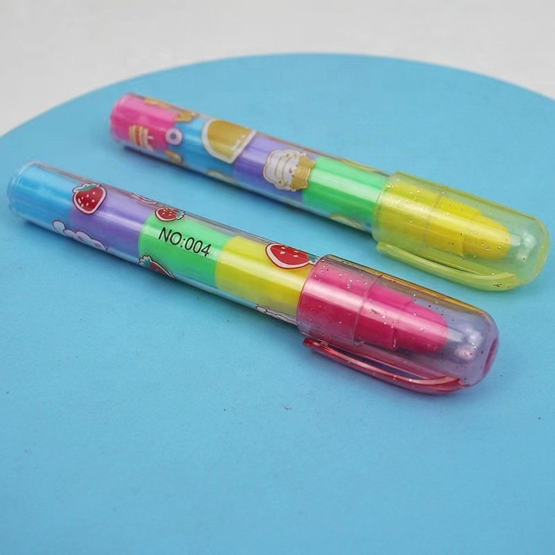 Student eraser, 5-color building block eraser, creative and cute cartoon eraser