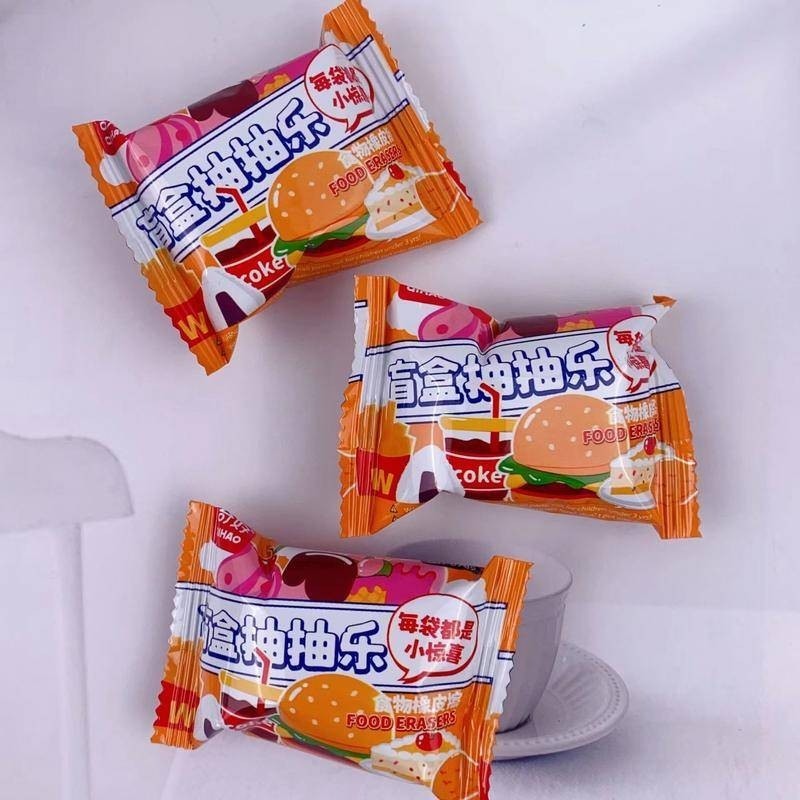 Creative Cute Kawaii Hamburger Food Drink Eraser School Office Supply Kids Gift Rubber stationery Novelty lovely birthday gift