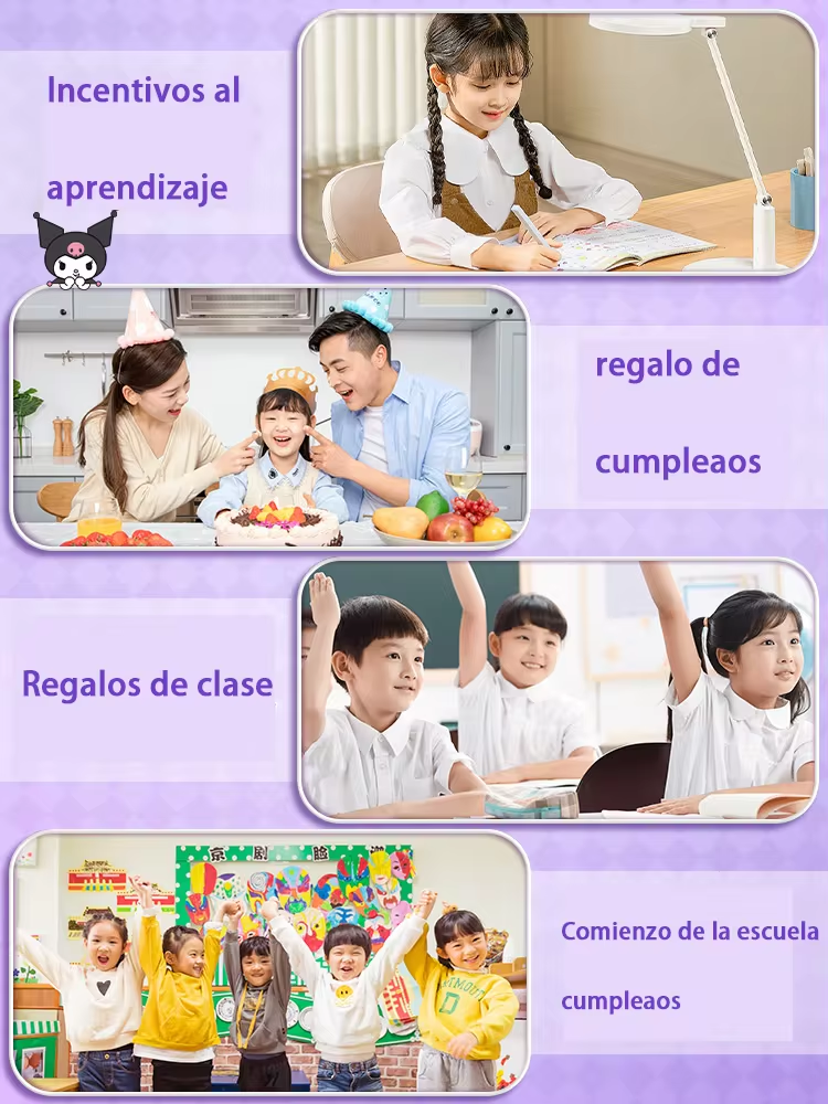 Sanrioed Cartoon Kuromi Learning Stationery Set Gift Box Pencil Eraser Set Stationery Gift Pack Children Gift Happy Learning