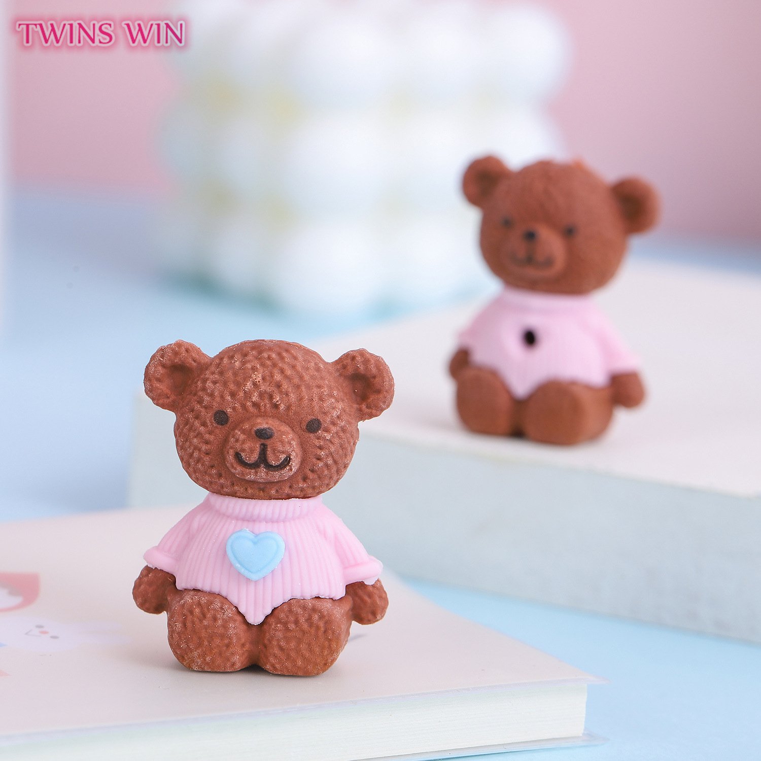 Exam Painting Eraser Cartoon Animal 3D Eraser Mini Cute Bear Student Eraser 770