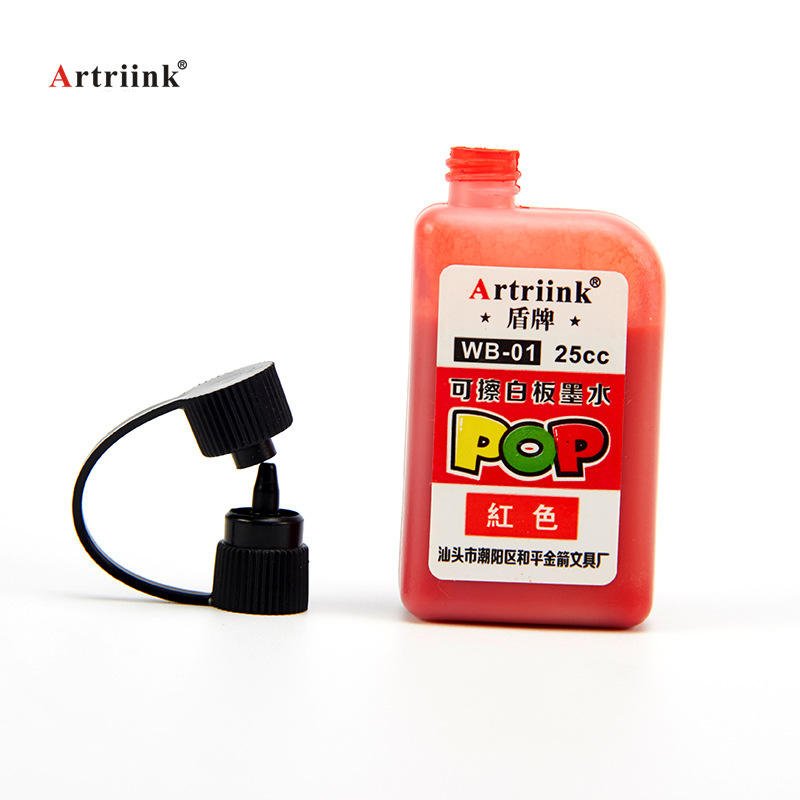 Whiteboard Marker Ink 12 Colors 25ml Erasable Refillable Refill Liquid for Children's Drawing Boards Wholesale WB-01-12