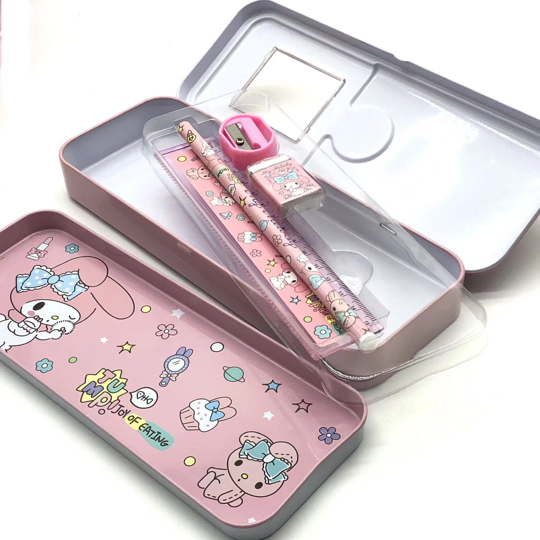Animal 2-layer Pencil Case Children's Stationery Box Boys Girls Pen Box School Supplies