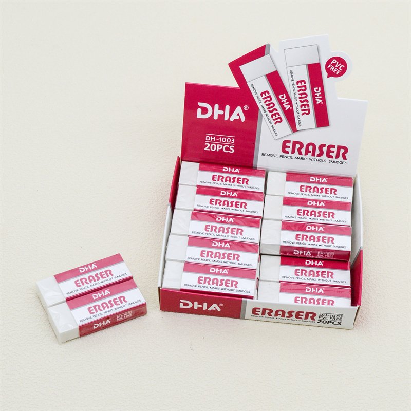 2024 New 20pcs/box School Pencil Eraser Set For Students Pencil Rubber Set for Kids