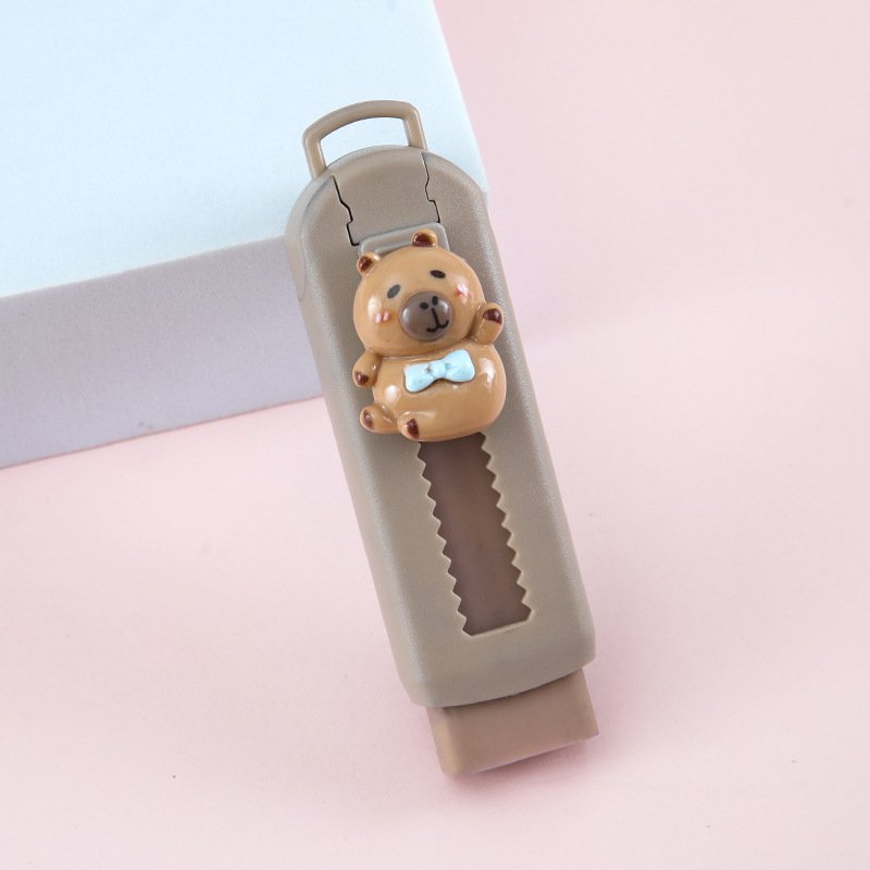 Cute Pencil Eraser School Eraser For Kids Push-pull Type Erasers