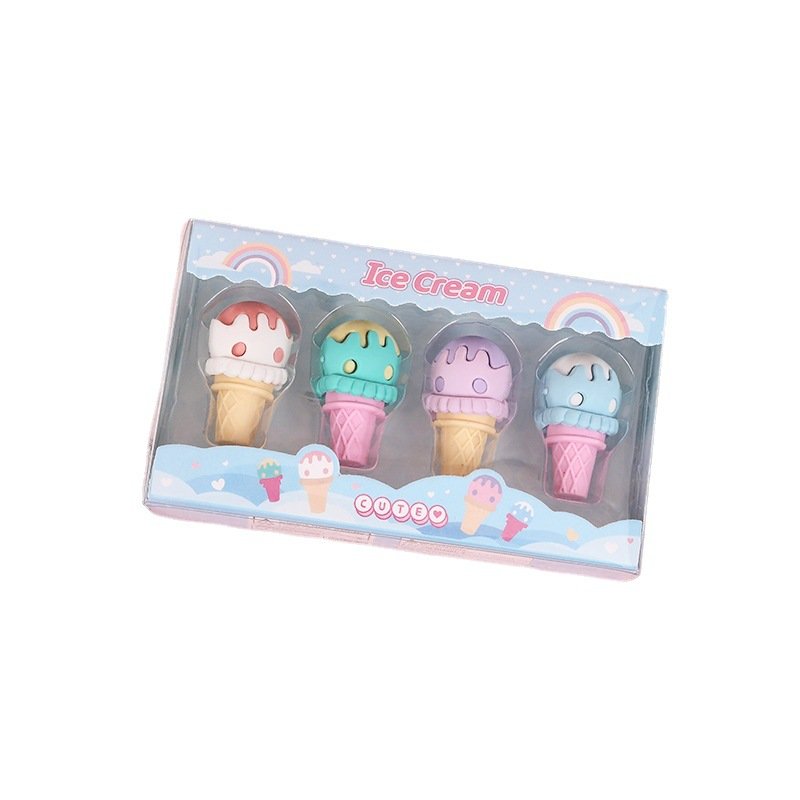 New creative Eraser Cartoon mini eraser Ice Cream Ice cream bar removable children's eraser074