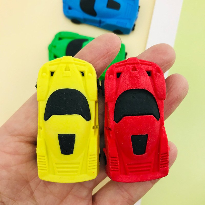 Elementary car eraser school stationery prizes cartoon car shape eraser detachable children's eraser