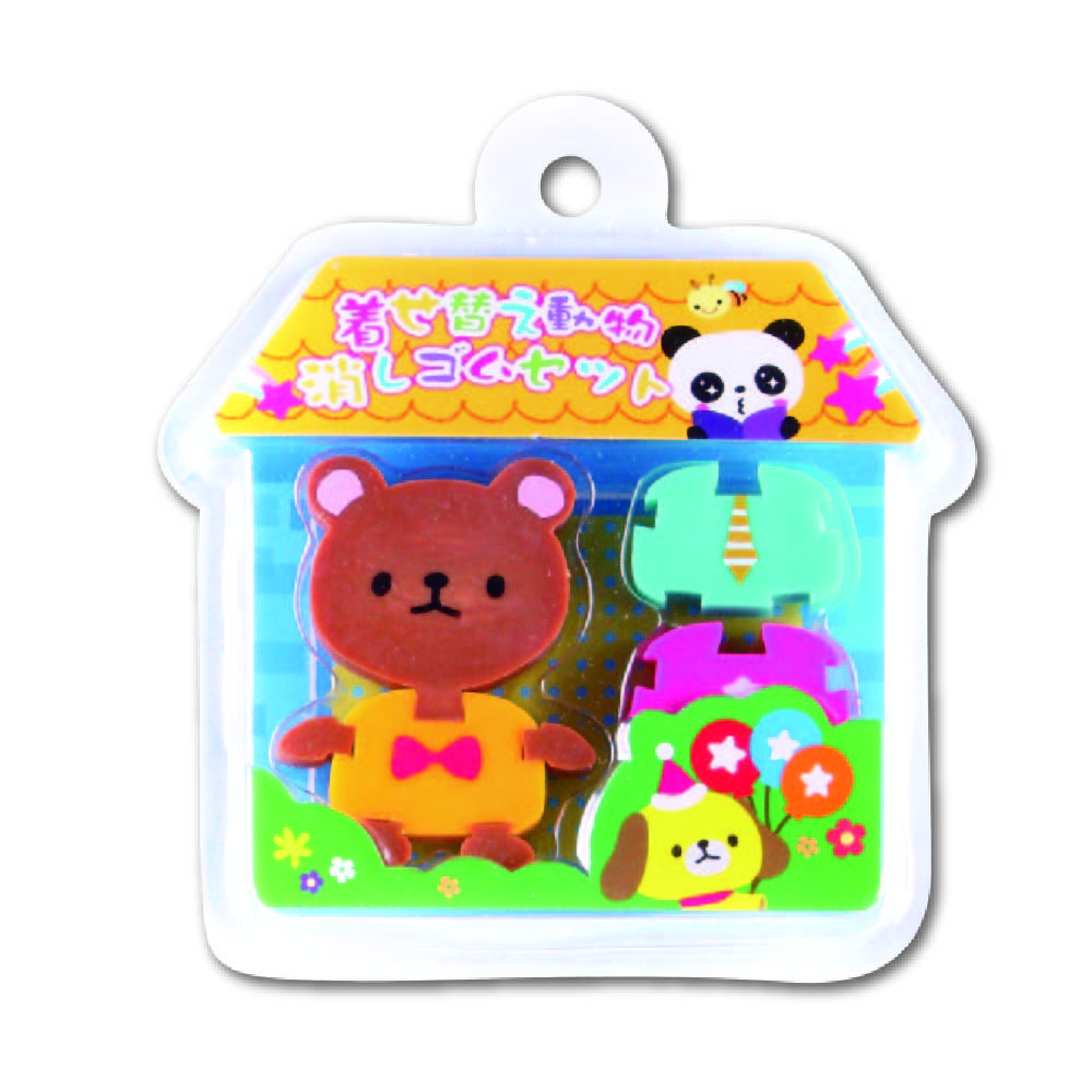 Cute Cartoon Animal Shape Mini Eraser Pencil Eraser For Kids As School Prize