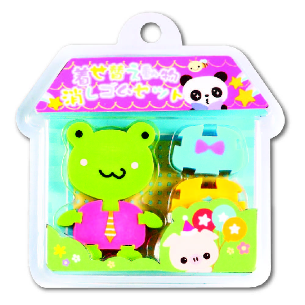 Cute Cartoon Animal Shape Mini Eraser Pencil Eraser For Kids As School Prize