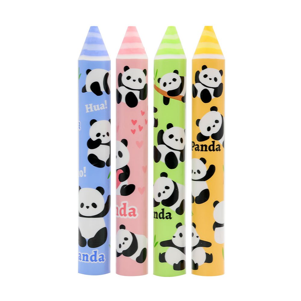 Cute Panda pencil Eraser Colored pen shape Eraser Cartoon Student Supplies Stationery School Factory in stock Children Special