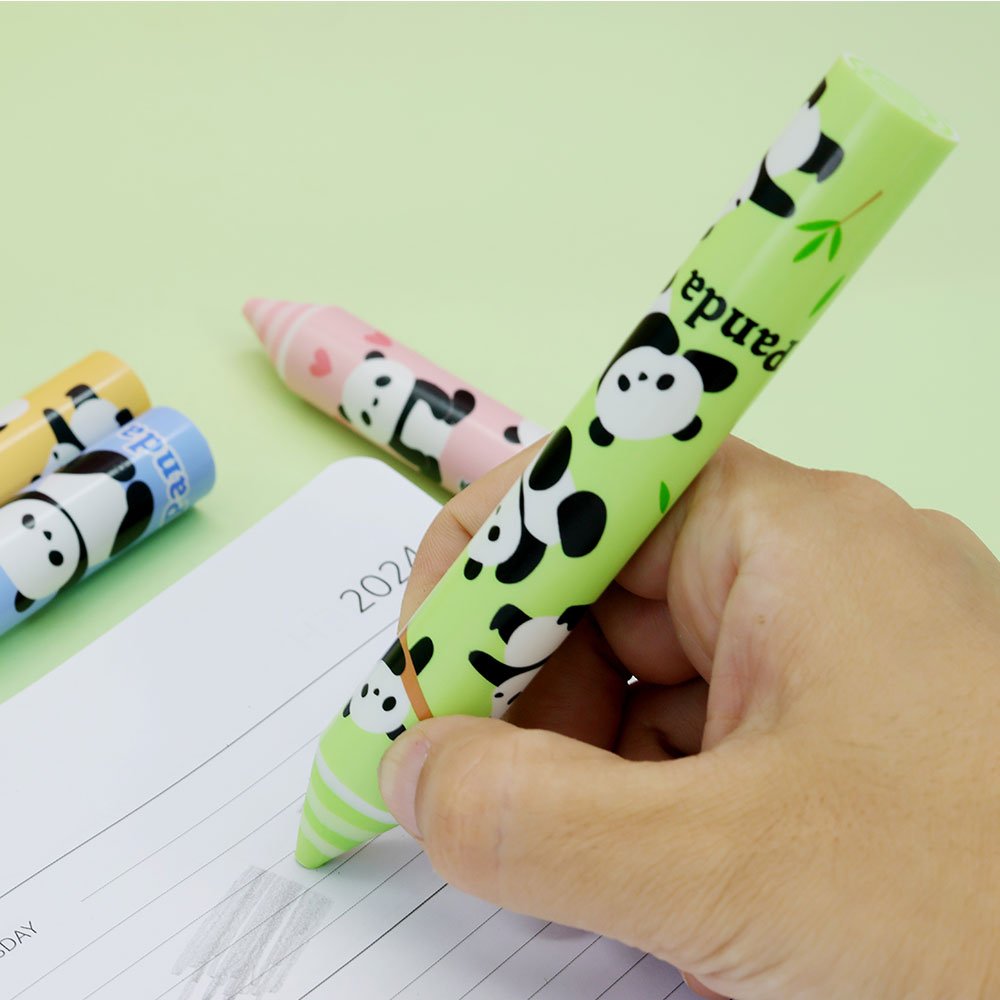 Cute Panda pencil Eraser Colored pen shape Eraser Cartoon Student Supplies Stationery School Factory in stock Children Special
