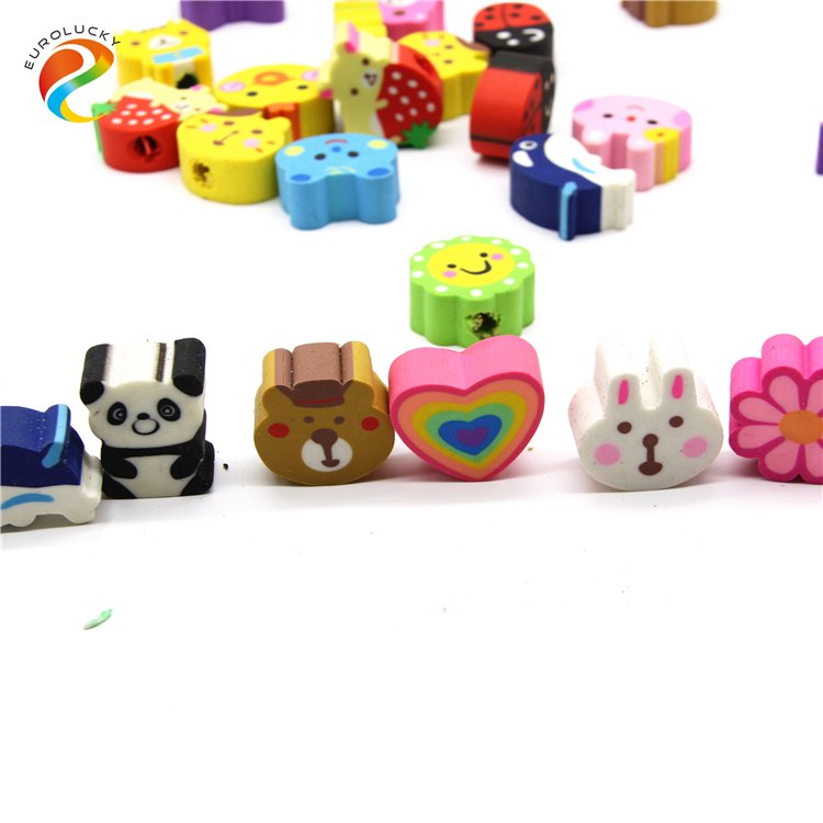 Hot Sale Promotional Custom pencil eraser cartoon Erasers