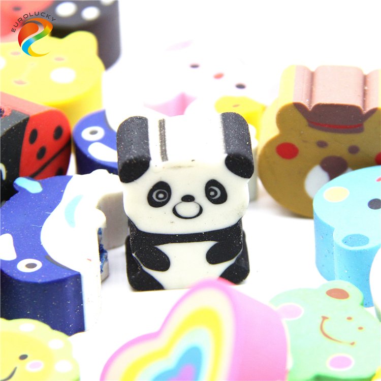Hot Sale Promotional Custom pencil eraser cartoon Erasers