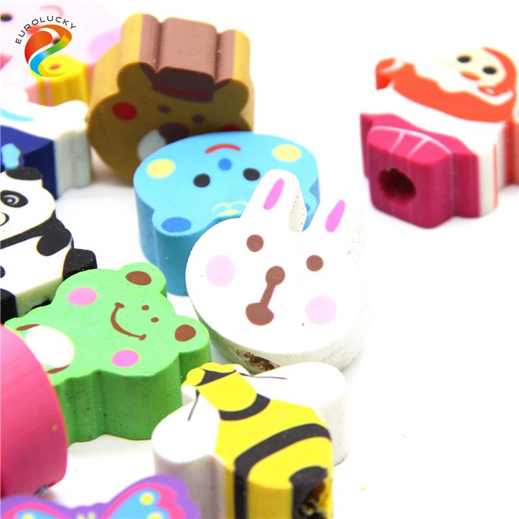 Hot Sale Promotional Custom pencil eraser cartoon Erasers
