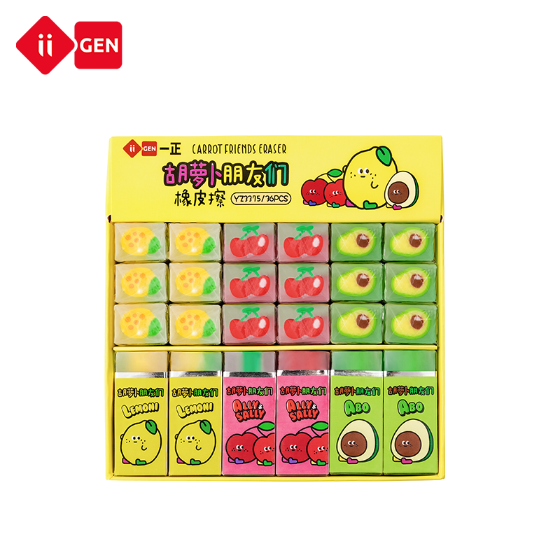 IIGEN chinese made funny kawaii eraser for school office pencil eraser food for kids