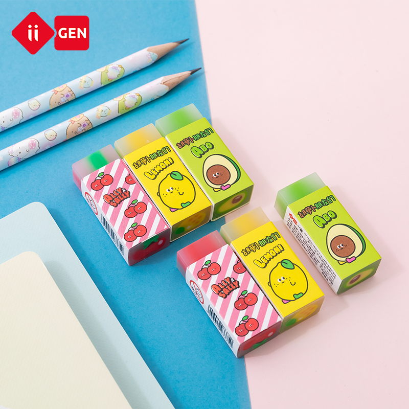 IIGEN chinese made funny kawaii eraser for school office pencil eraser food for kids