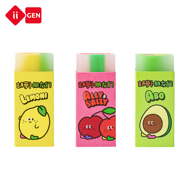 IIGEN chinese made funny kawaii eraser for school office pencil eraser food for kids