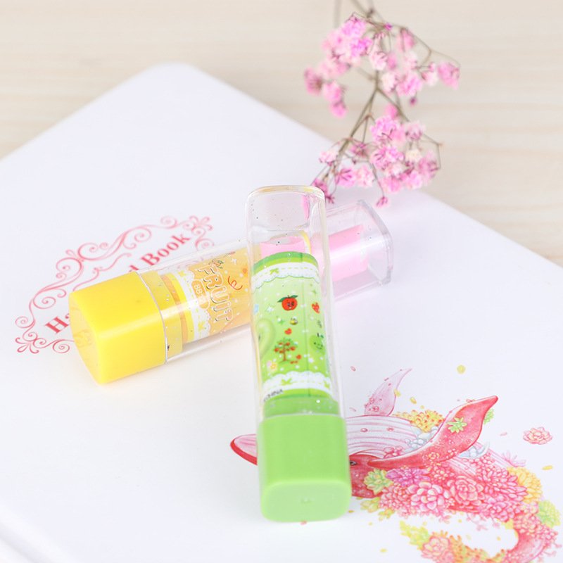 Creative Cartoons Lipstick Pencil Eraser Stationery Eraser Student Mini Eraser