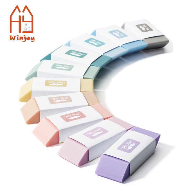Square jelly eraser Transparent color PVC children's eraser factory imitation candy plastic eraser for school and office gift