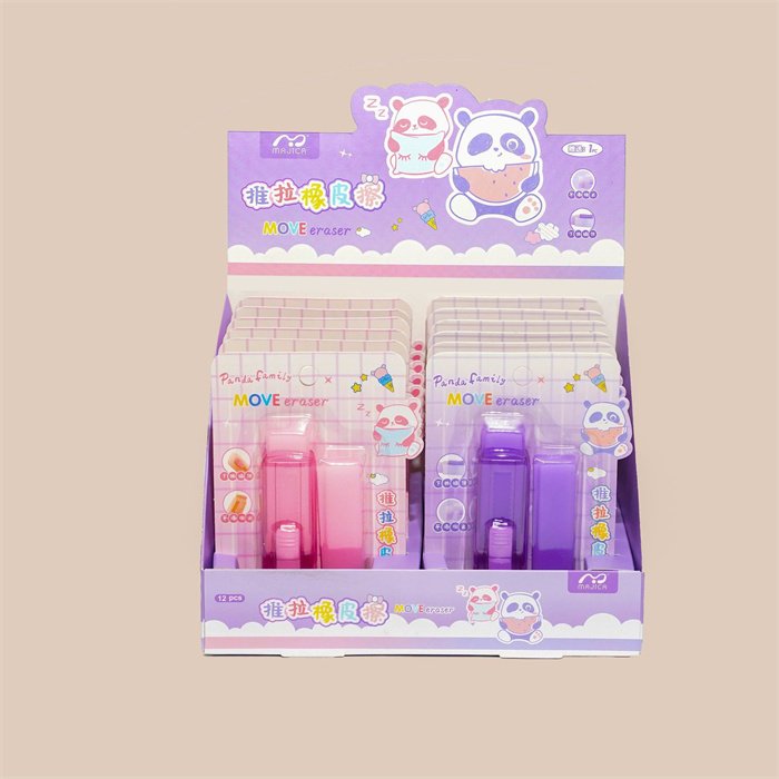 Most popular 2024 cartoon children school eraser stationery items China cheapest novelty funny cute erasers for kids