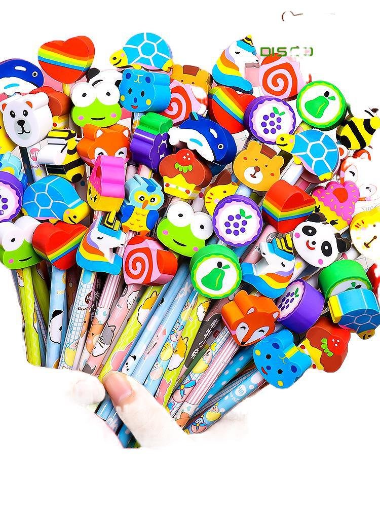 Children's HB Pencils 20 packs of Student prizes for Beginners Lead-free Pencil with Eraser