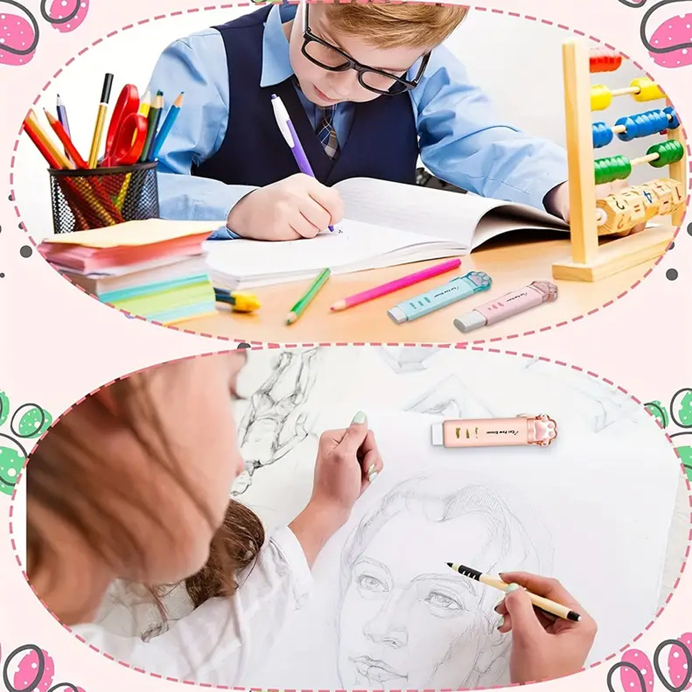 factory hot sale Eraser Stationery and School Supplies Eraser Pencil cleaning and durable