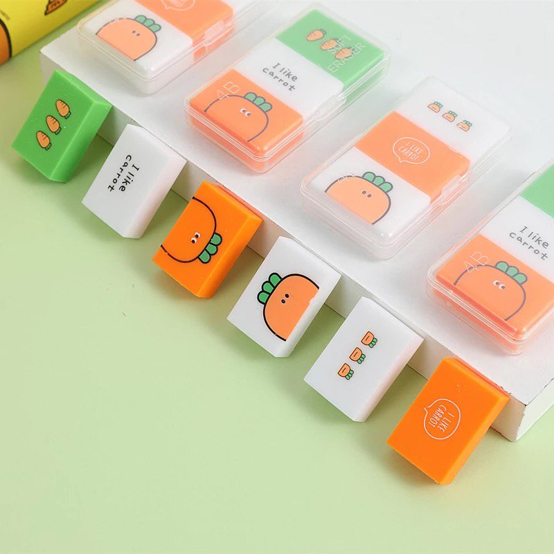 2021 Promotion school stationery Pencil Eraser Cute Colorful Rubber Pencil Eraser for kids