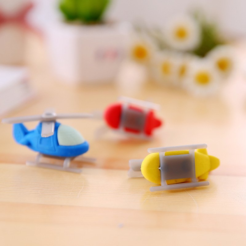Christmas Gift School Prize Student Exam Painting Eraser Airplane Design Eraser 763