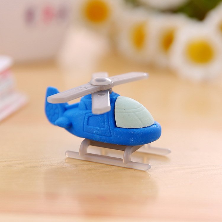 Christmas Gift School Prize Student Exam Painting Eraser Airplane Design Eraser 763
