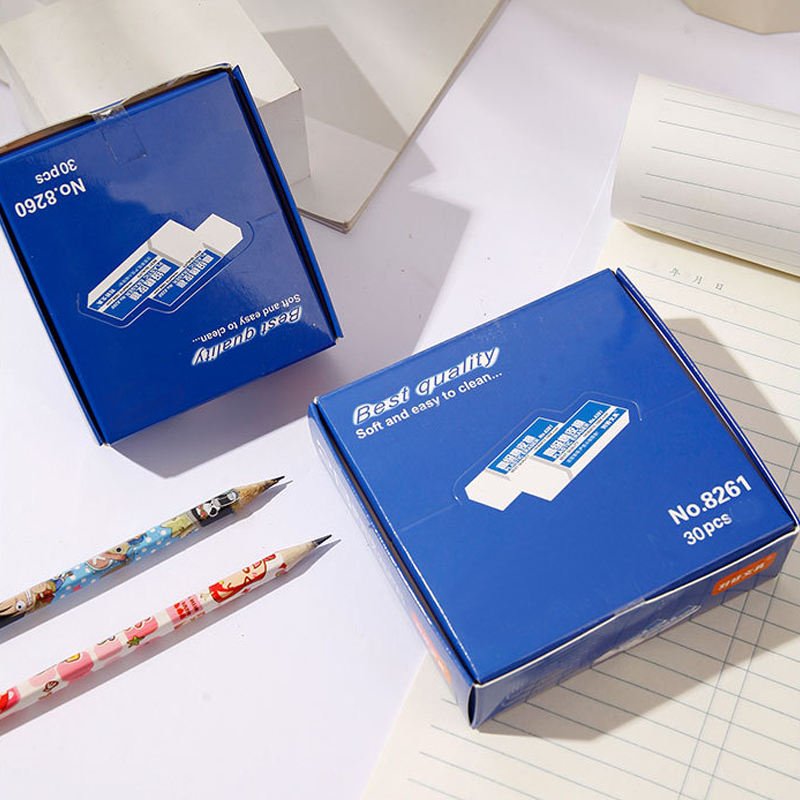 Wholesale White Soft Manufacturer Rubber Kids Children'S Rubber Pencil Eraser