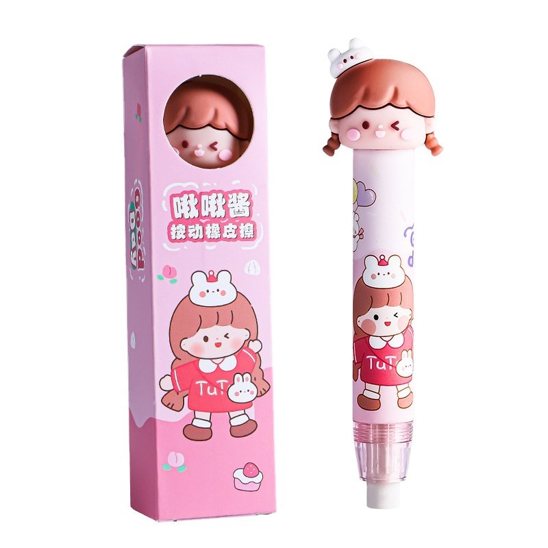 Creative and Cute Cartoon Press Eraser for Students with High Appearance Scalable and Clean Press Eraser Kids Rewards Erasers