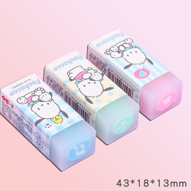 Botu cartoon cute kulomi classroom school supplies children's fruit animal sandwich rubber eraser students stationery eraser